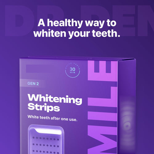 Purple Teeth Whitening Strips with Enamel Protection